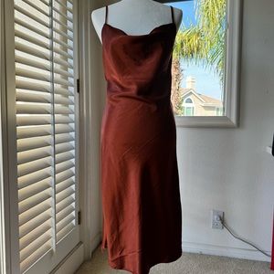 Cute copper tone midi dress